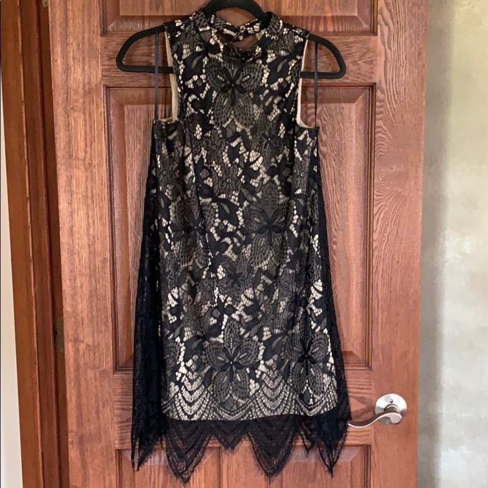 Black lace dress